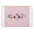 Pink Flower  Absorbent Bath Mat