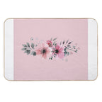Pink Flower  Absorbent Bath Mat