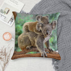 Koala And Joey Soft High-Density Material Throw Pillow