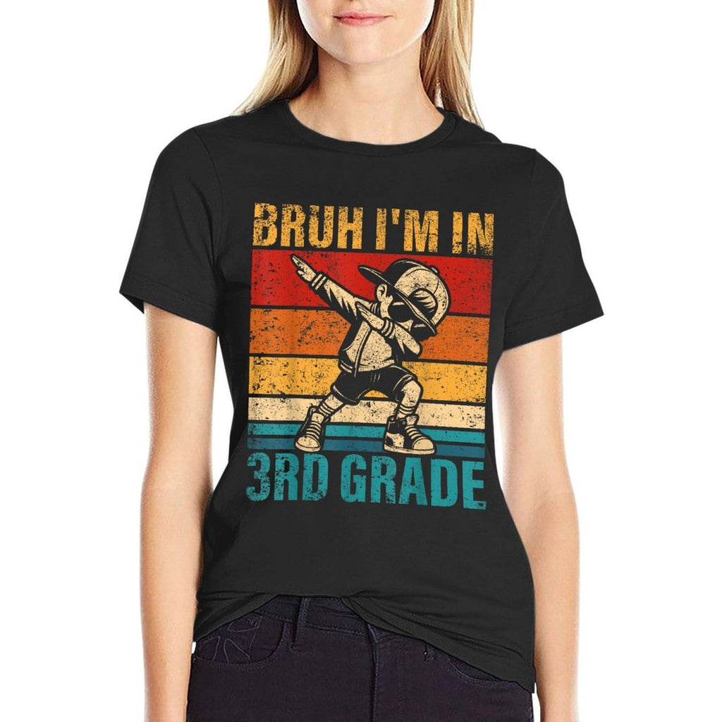 Third Grade Dabbing Boy Bruh Im in 3rd Grade Student  Classic T-Shirt