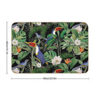 Tropical Jungle Toucans  Easy To Clean Bath Mat