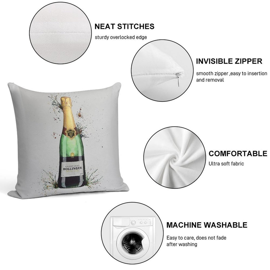 Bollinger! Soft Luxury Feel Throw Pillow