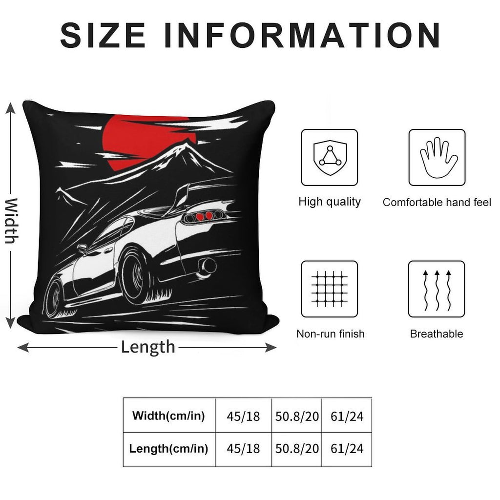 Toyota Supra MKIV  Haruna Soft Ultra-Soft Texture Throw Pillow