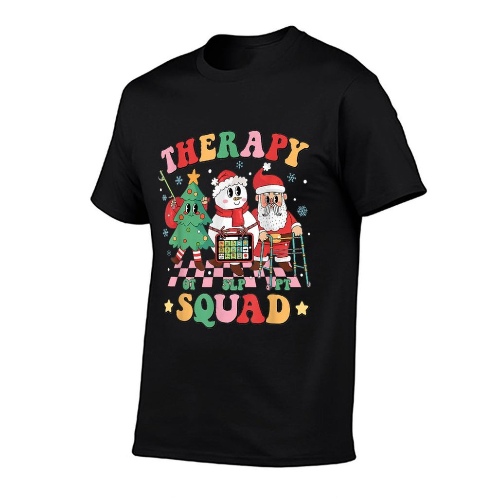 Christmas Therapy Squad SLP OT PT Therapy Team Santa Snow  Affordable Price T-Shirt