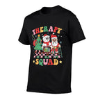 Christmas Therapy Squad SLP OT PT Therapy Team Santa Snow  Affordable Price T-Shirt