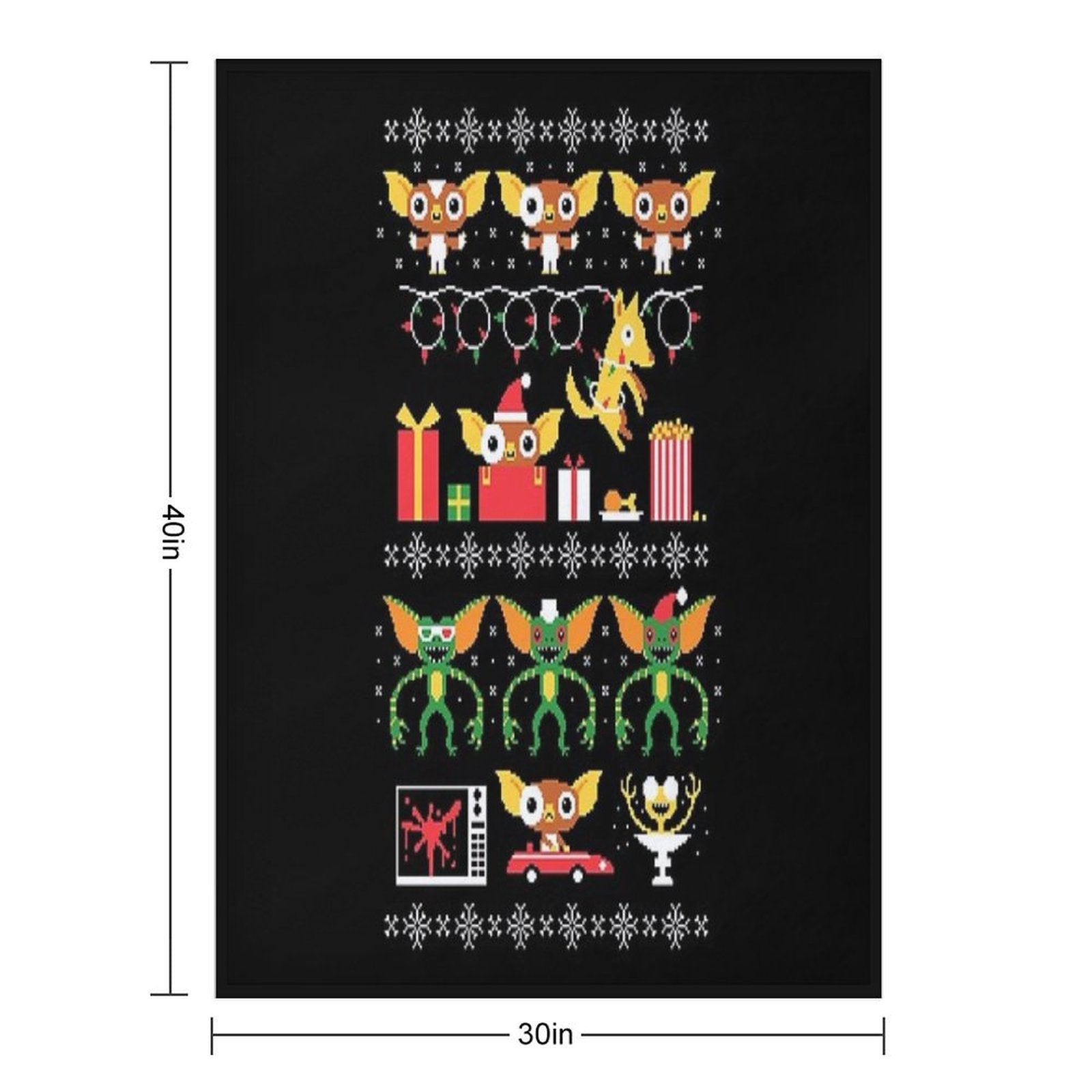 No Cookies After Midnight Machine-washable Throw Blanket