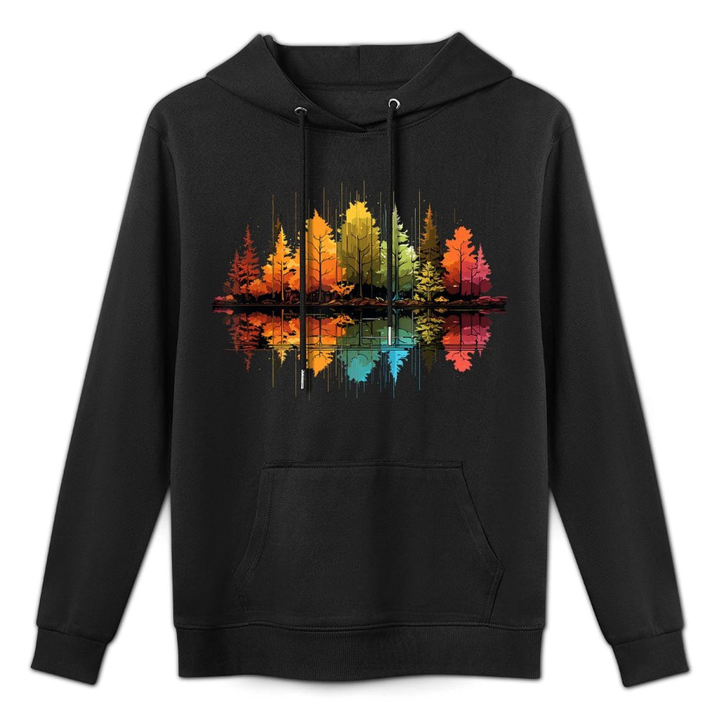 Nature Reflection Forest Trees Outdoor Wildlife Moisture-Wicking Hoodie