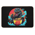 Godzilla Eat Ramen Noodles  Dirt-Trapping Bath Mat