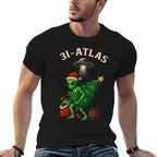 HUGvyn 3I Atlas Santa Hat Alien UFO Christmas Tree Lights  Versatile T-Shirt