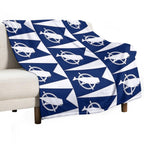 Flag of Nantucket, Massachusetts Plush Throw Blanket
