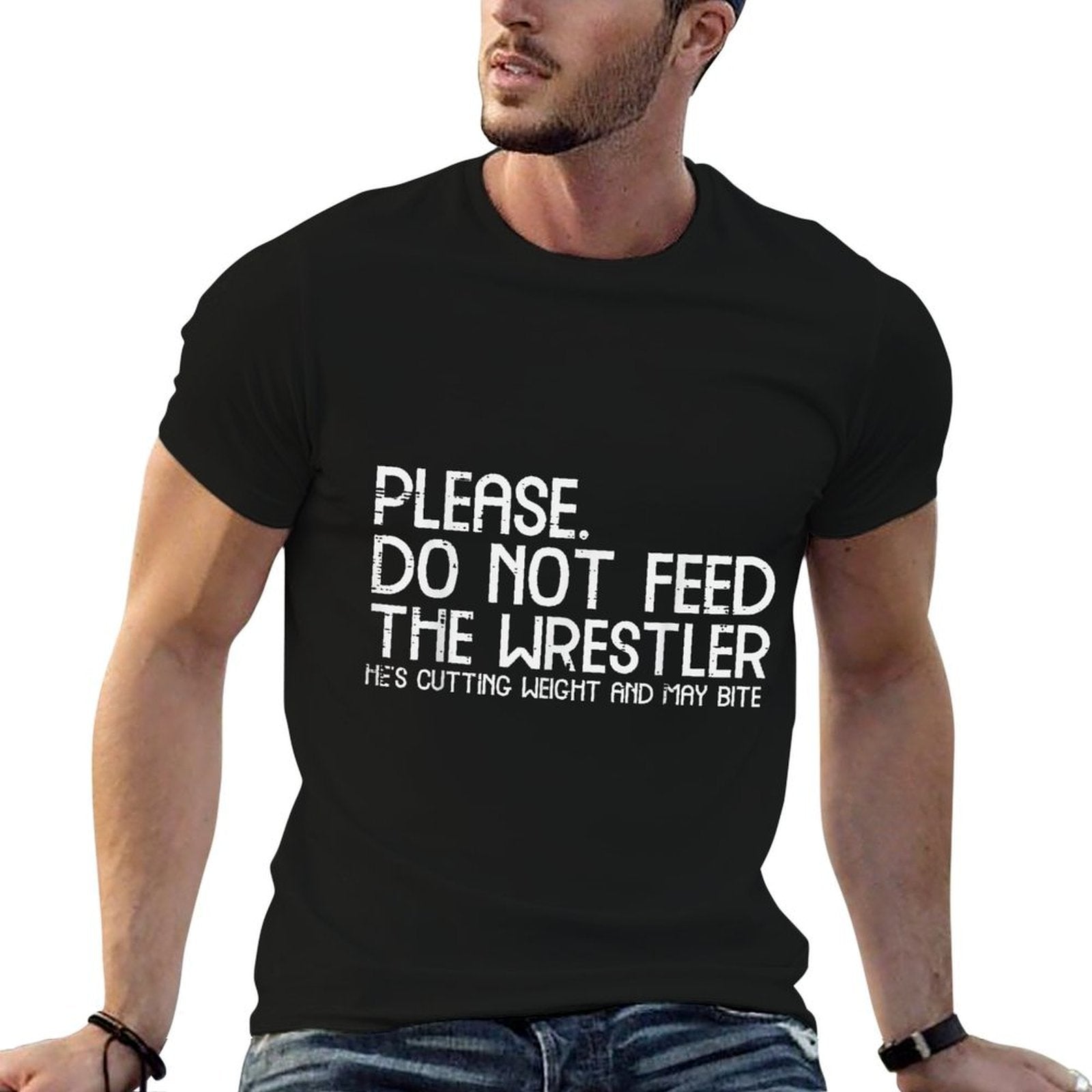 Please Dont Feed Wrestler Funny Wrestling Men Women Boys Kid  Soft T-Shirt