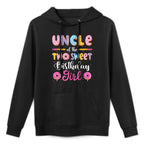 Uncle Of The Two Sweet Birthday Girl Donut 2Nd Birthday Relaxed Fit Hoodie