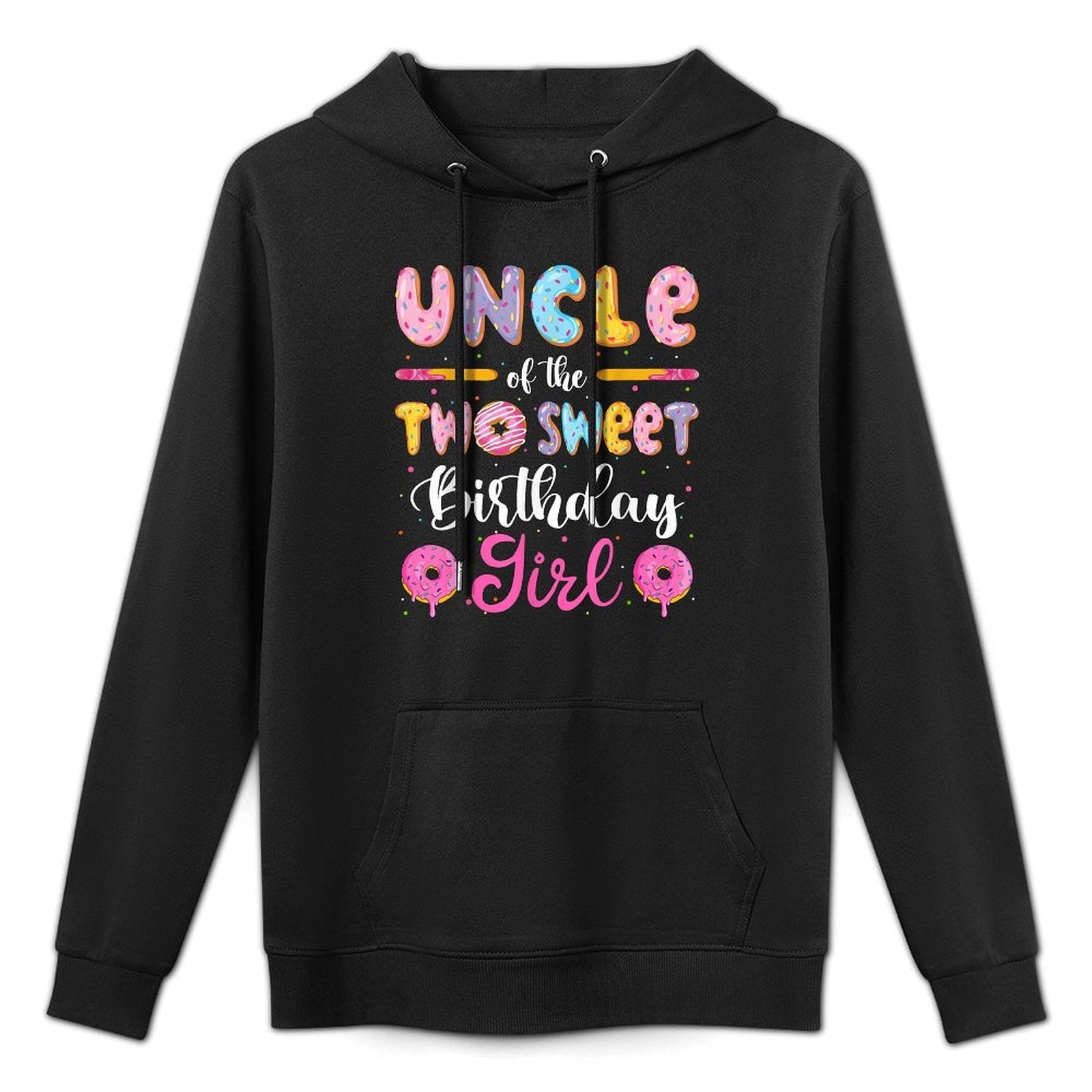 Uncle Of The Two Sweet Birthday Girl Donut 2Nd Birthday Relaxed Fit Hoodie