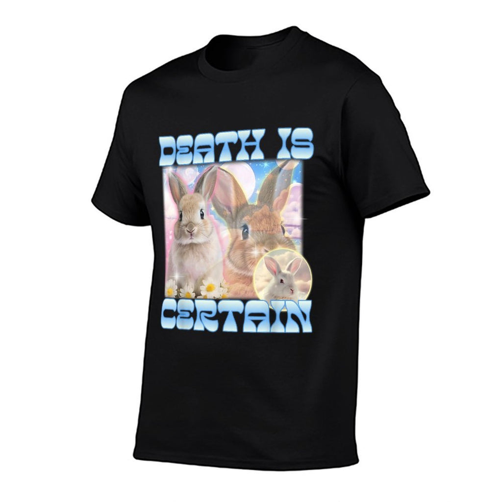 Death Is Certain Funny Meme Cringe Gen Z Y2K Retro Vintage  Easy-care T-Shirt