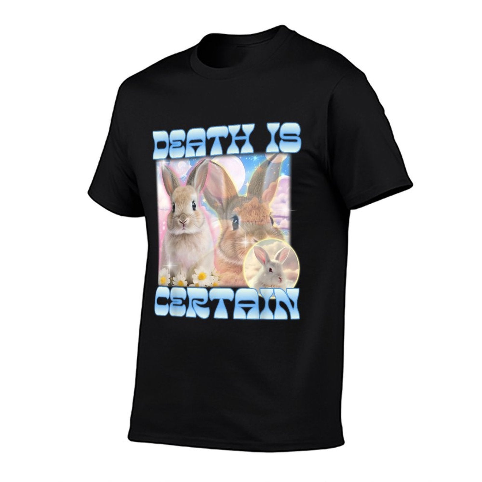 Death Is Certain Funny Meme Cringe Gen Z Y2K Retro Vintage  Easy-care T-Shirt