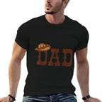 Dad Papa Western Family Matching Birthday Cowboy Cowgirl  Quick-drying T-Shirt