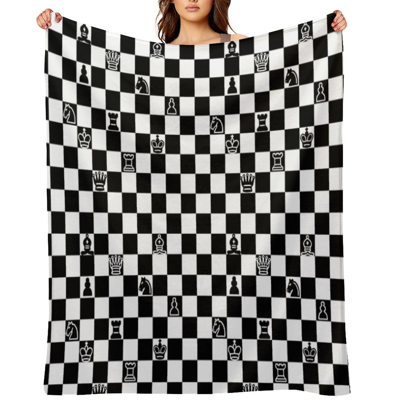 Chess Anti-pilling Throw Blanket