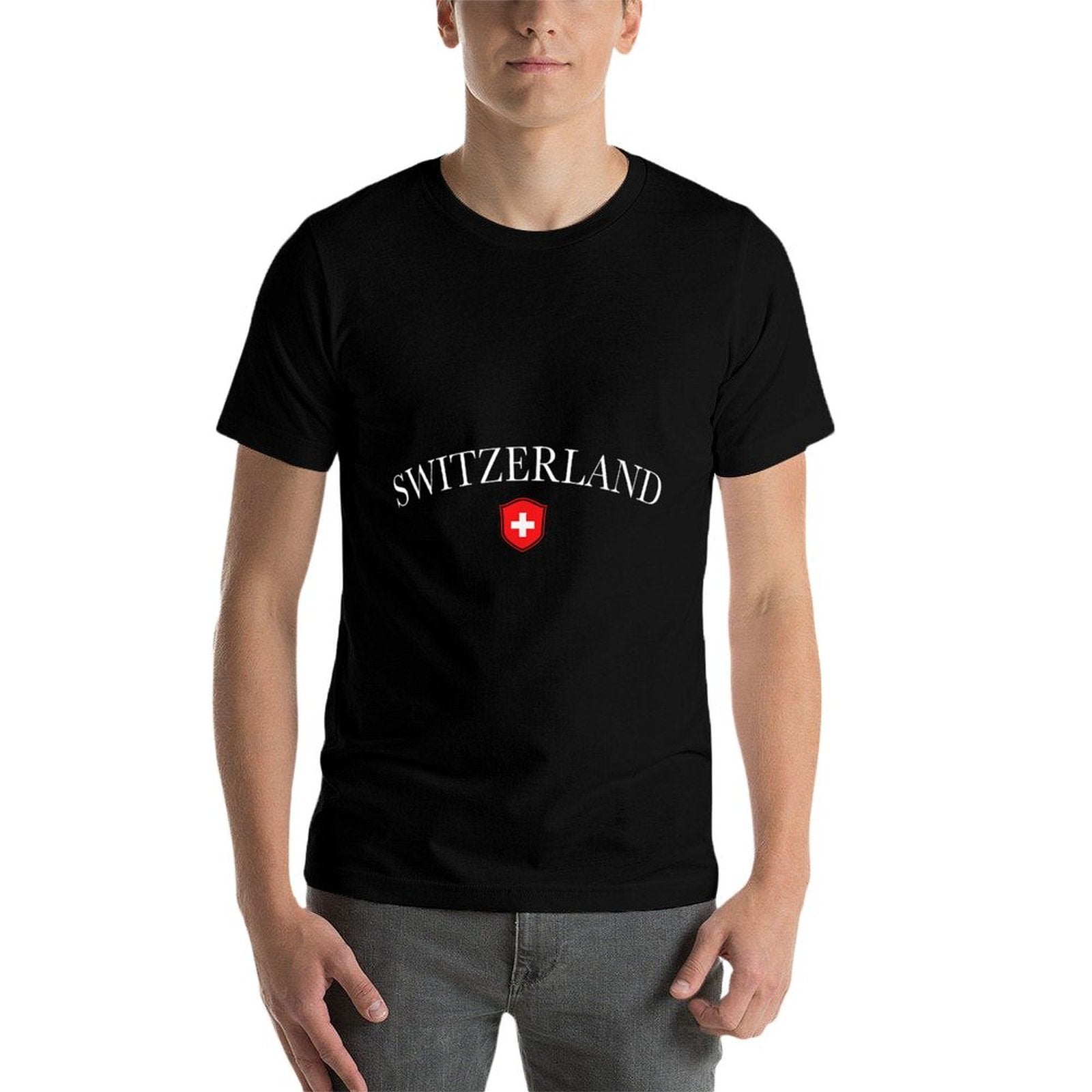 Switzerland Swiss Emblem  Lightweight T-Shirt