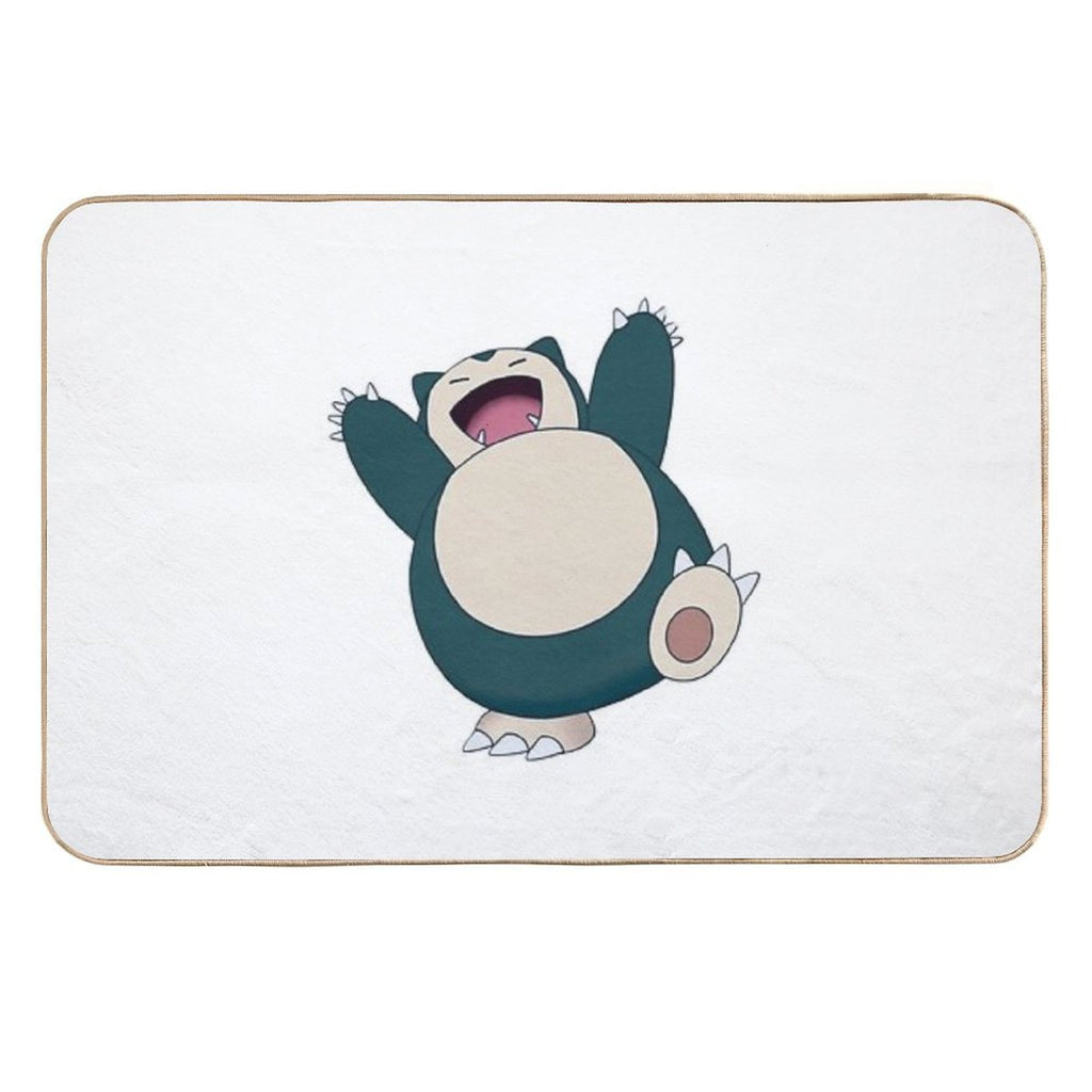 Funny Cute Snorlax Cartoon Anime Meme  Slip-Resistant Bath Mat