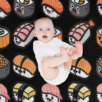 Sushi Family! Gift-ready Throw Blanket