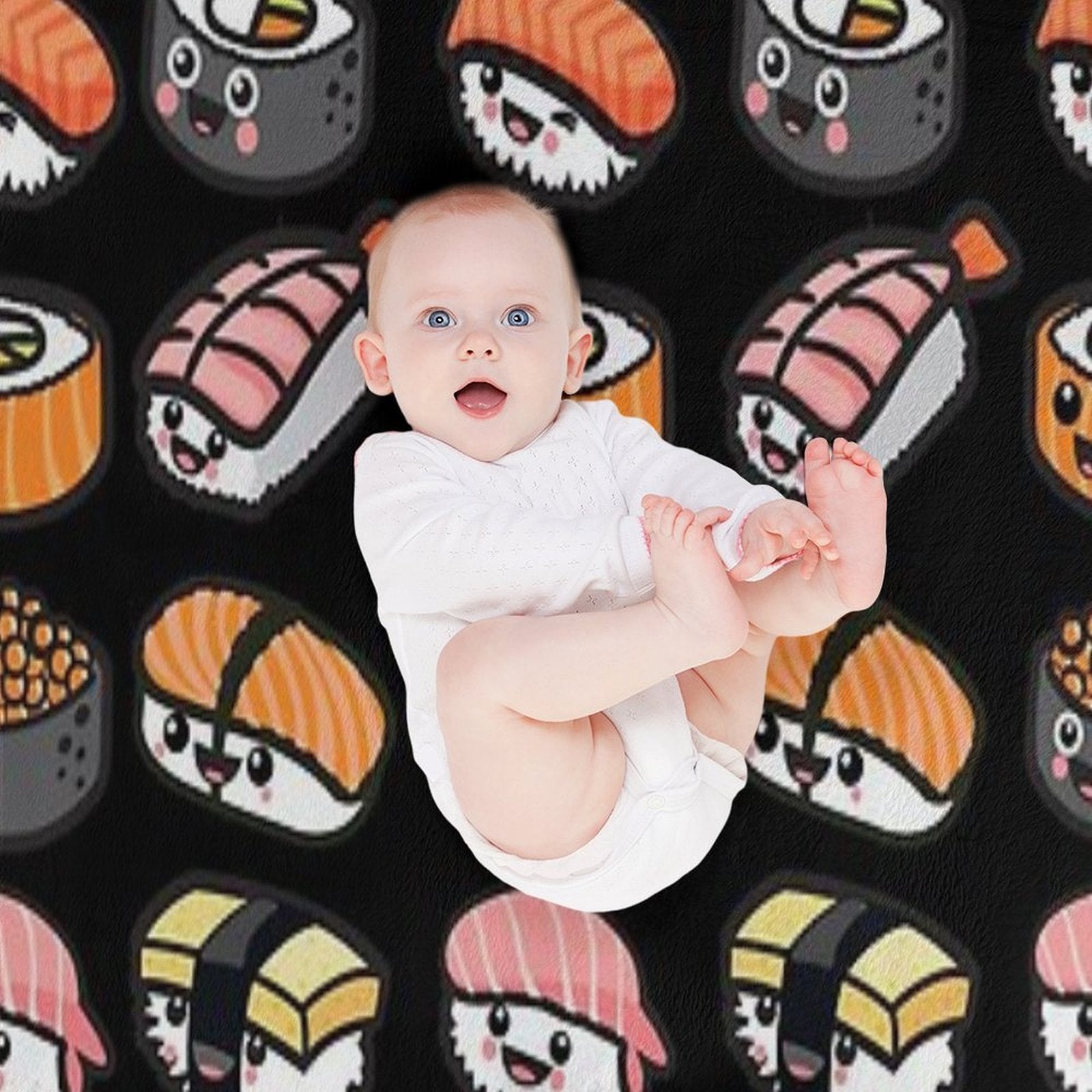 Sushi Family! Gift-ready Throw Blanket