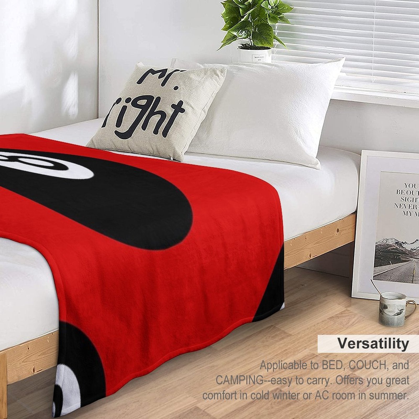 Emoji Eight Ball Quick-dry Throw Blanket