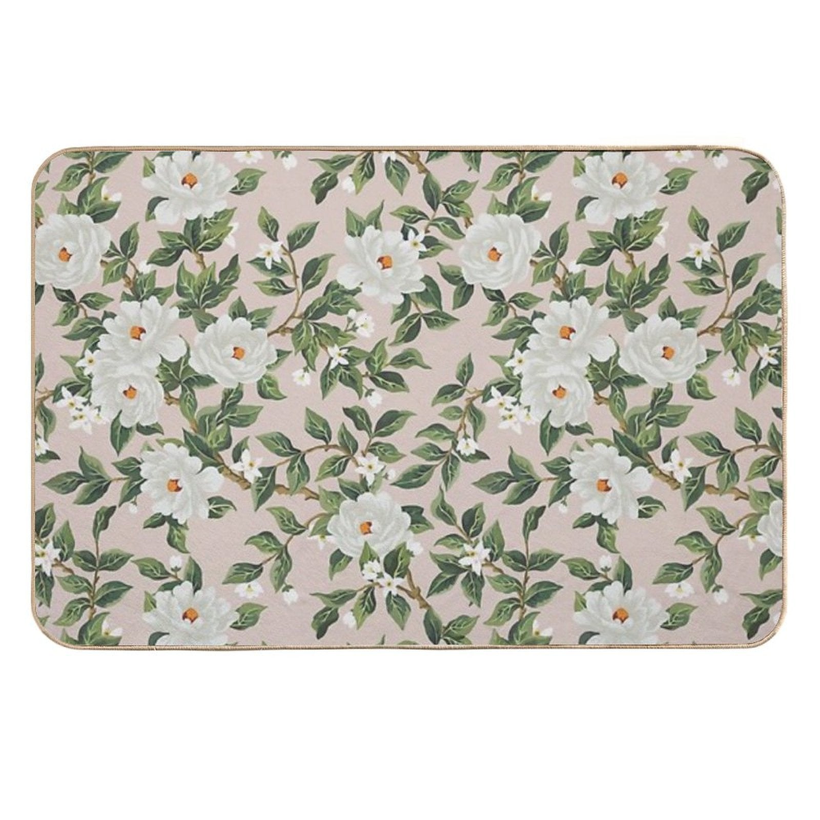 Cottage Floral - Blossom Pink  Toxin-Free Bath Mat