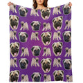 Pugs Velvety-soft Throw Blanket