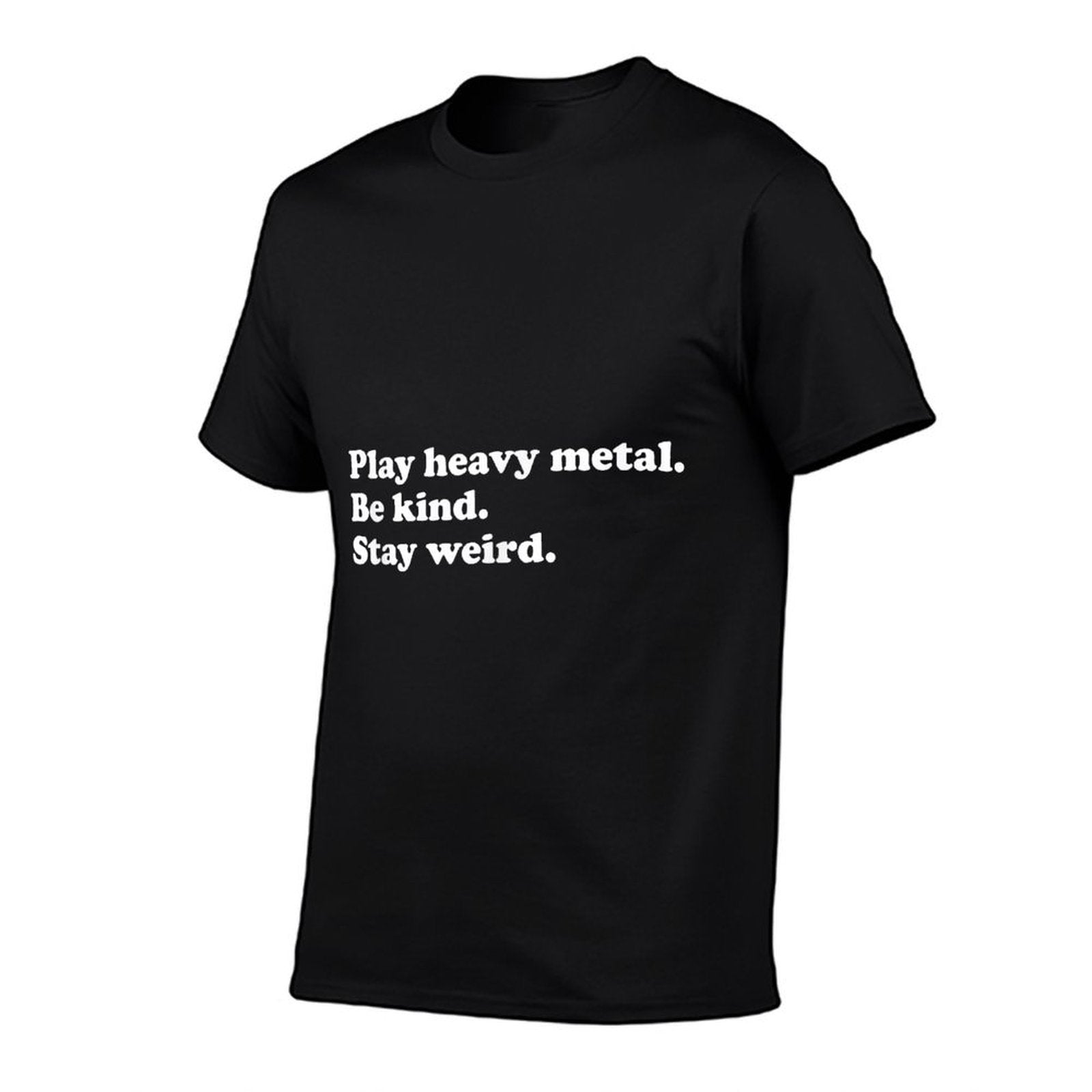 Men Womenns Boys Or Girls Funny Heavy Metal  Rolled Sleeves T-Shirt