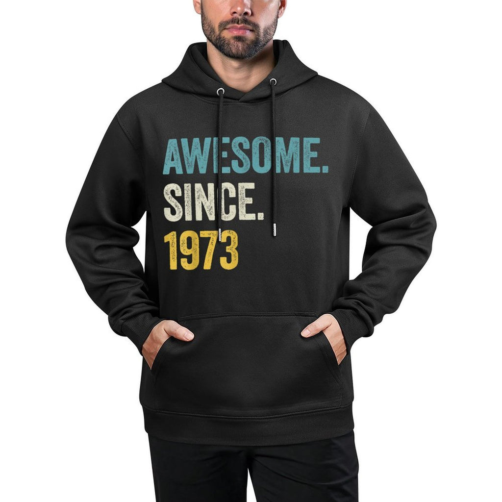 50 Years Old Awesome Since 1973 50th Birthday Moisture-Wicking Hoodie