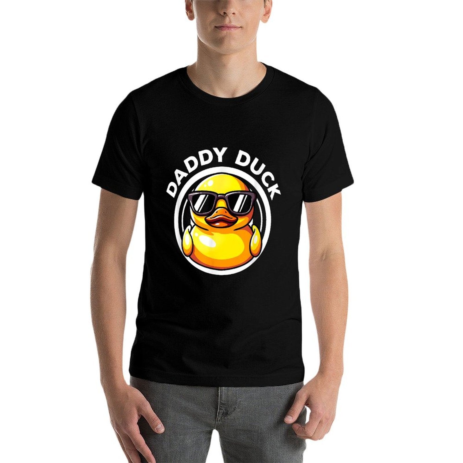 Daddy Duck Dad I Love Ducks Family Lover Funny Rubber Duck  Soft T-Shirt