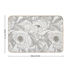 Pink Peony Paradise  Slip-Resistant Bath Mat