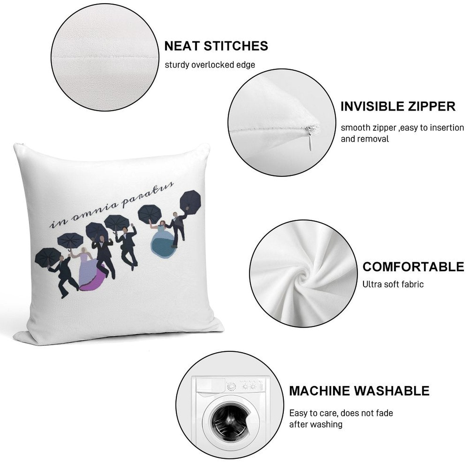 in Omnia Paratus Soft Bedroom Essential Throw Pillow