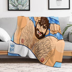 ADAM LIKES BEDTIME Quick-dry Throw Blanket