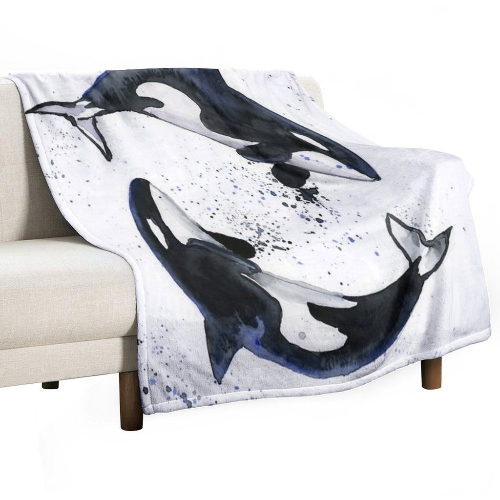 Orcas Durable Throw Blanket