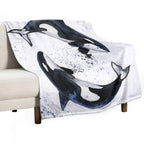 Orcas Durable Throw Blanket