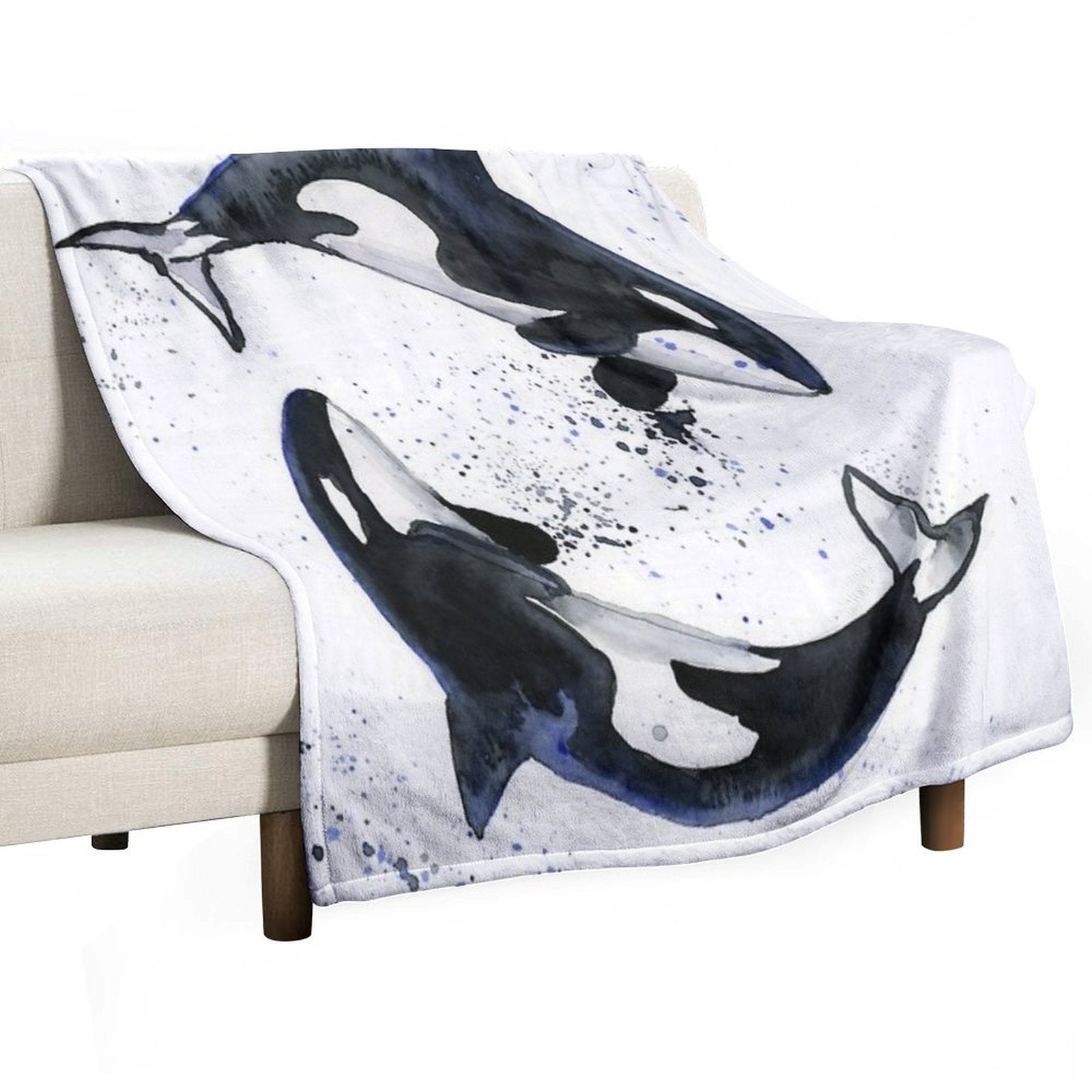 Orcas Durable Throw Blanket