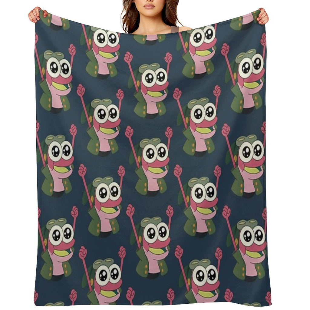 Happy Sprig  Amphibia Shrink-resistant Throw Blanket