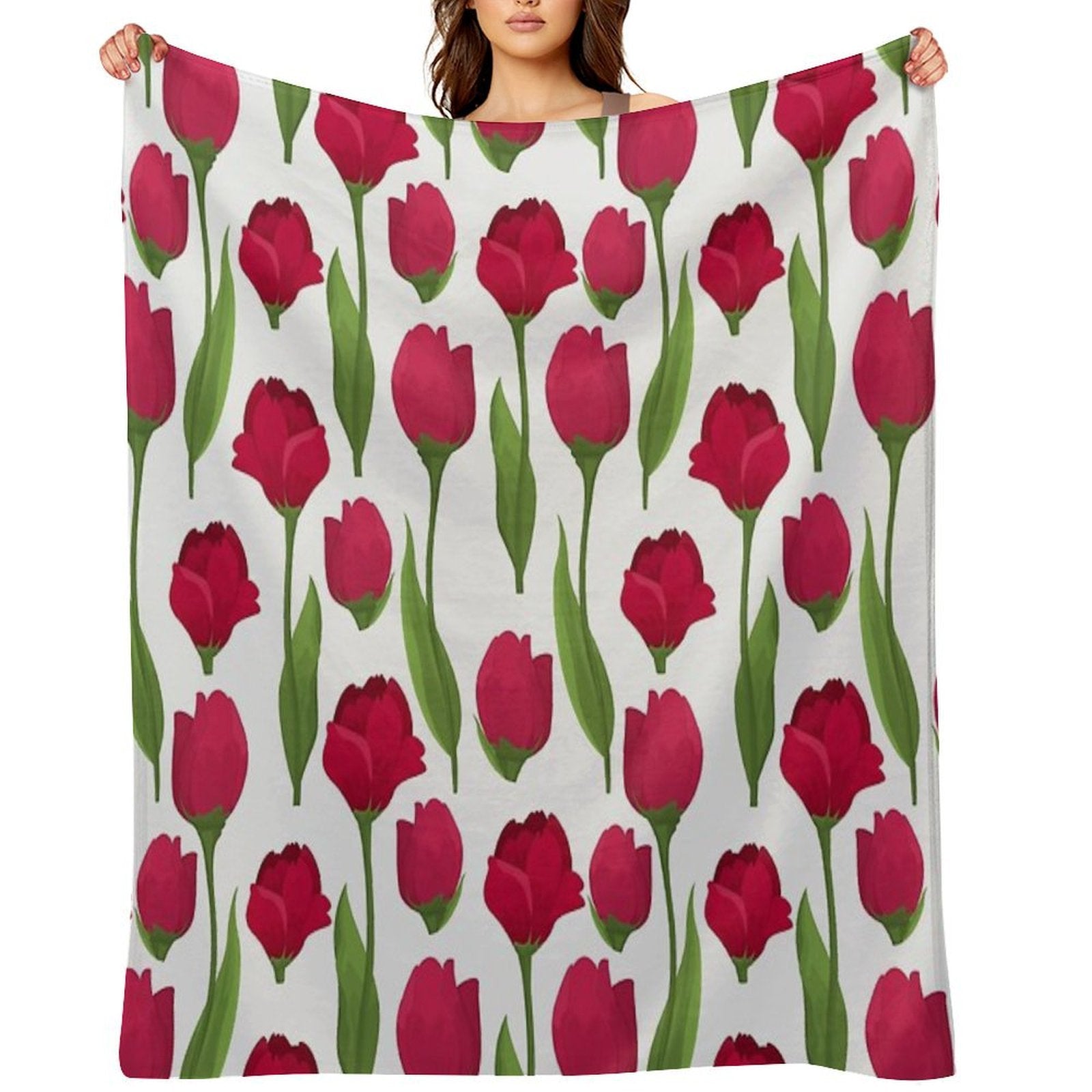Floral Bedroom Décor Compact Throw Blanket