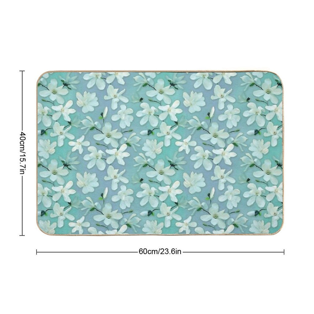 Magnolia Kobus Mint  High-Traffic Bath Mat