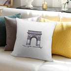 NYU Sticker Soft Skin-Friendly Throw Pillow