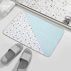 Blue And White Vsco  Pet-Safe Bath Mat