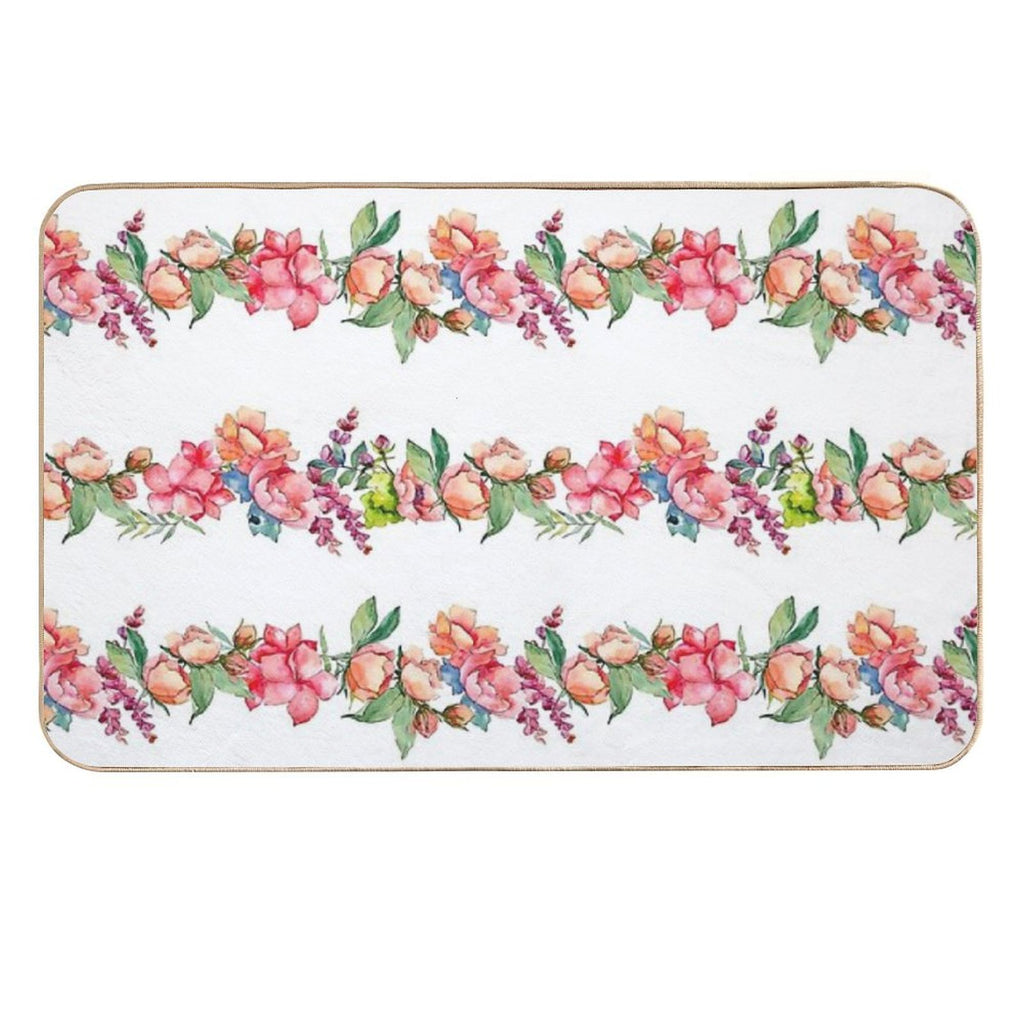 String of Flowers  Versatile Bath Mat