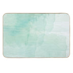 Abstract Turquoise Watercolor Background  Pet-Safe Bath Mat