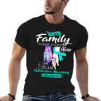 In This Family Nobody Fights Alone Team Addiction Recovery  Graphic-printed T-Shirt