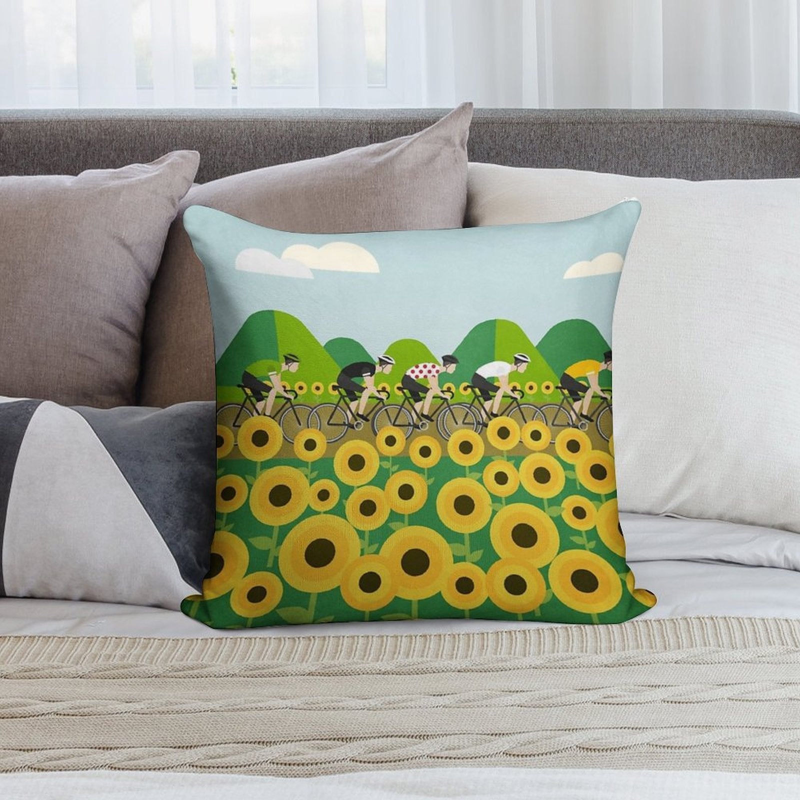 Le Tour I Soft Reinforced Edging Throw Pillow