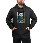 Plant Lover Gardener Tarot Card Halloween Skeleton Moon All-Day Comfort Hoodie