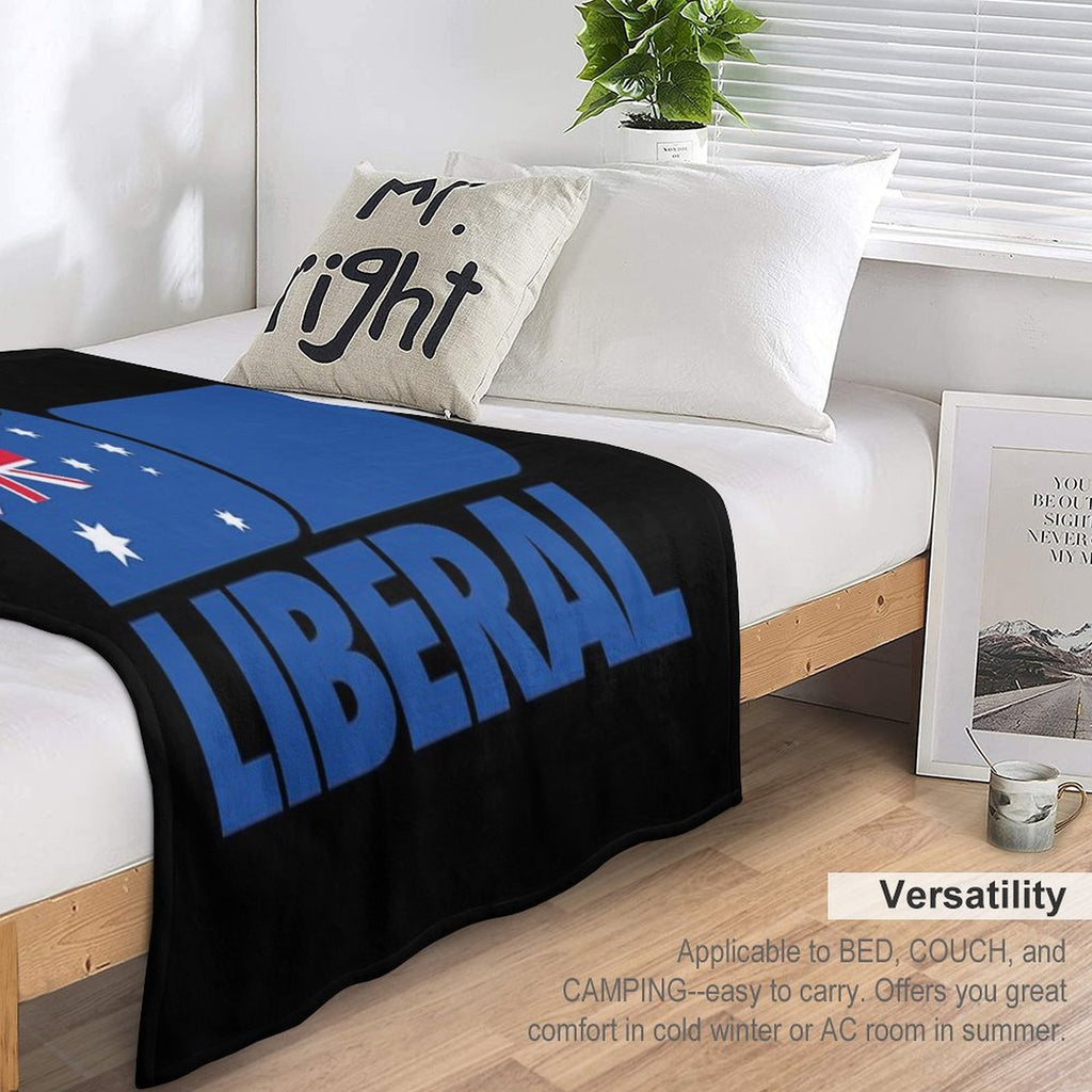 Liberal Party of Australia Machine-washable Throw Blanket
