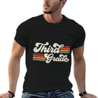Retro Third Grade Teacher Back To School  Easy-care T-Shirt