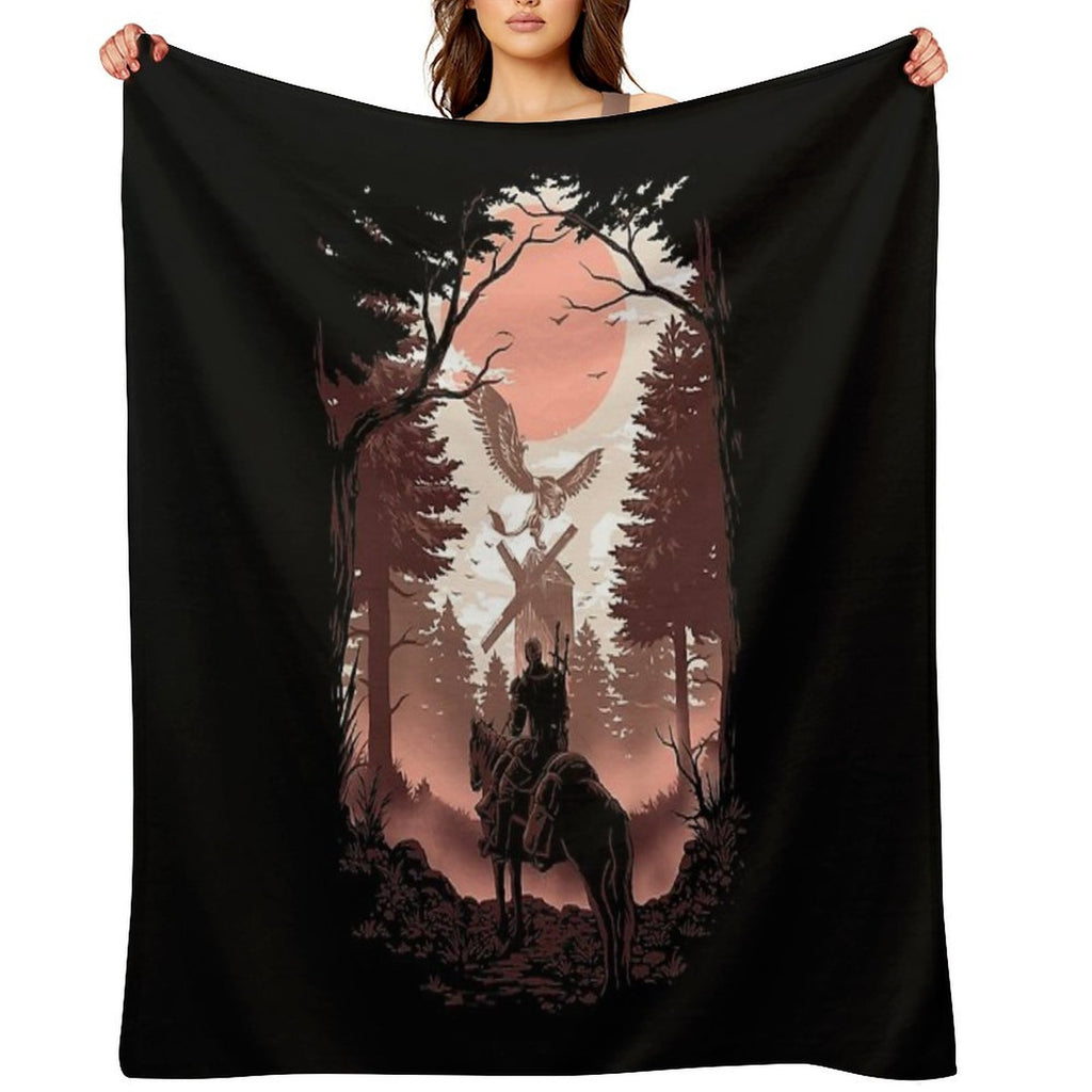 The Wild Hunt Easy Care Throw Blanket